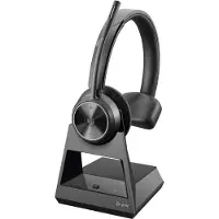 HP Poly Savi 7310-M Office - Savi 7300 series - headset - på örat - DECT - trådlös - svart - Certifierad för Microsoft-teams