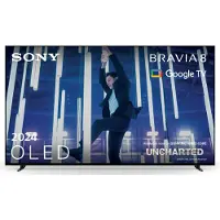 Sony Bravia 8 K-77XR80 - 77 Diagonal klass (76.7 visbar) OLED-TV - Smart TV - Google TV - 4K UHD (2160p) 3840 x 2160 - HDR - self-lit OLED - mörkt silver, vibrationsfinish
