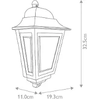 ELSTEAD Vägglampa utomhus Deco Lane, dimbar, Röd, Aluminium / grå / zink, Medelhavsinspirerad, Utomhusvägglampa
