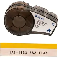 Brady B-427 - Vinyl - matt - genomskinlig, svart på vitt - Rulle (3,18 cm x 4,27 m) 1 rulle (rullar) etiketter - för BMP21, BMP21-LAB, BMP21-PLUS ID PAL LABPAL