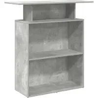 vidaXL Receptionsdisk betonggrå 100x40x104 cm konstruerat trä