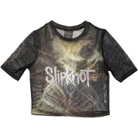 Ginza.se Slipknot: Ladies Crop Top/The End, So Far Profile (Black) (Back Print & Mesh) (Large)