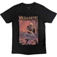 Ginza.se Megadeth: Unisex T-Shirt/Peace Sells Album Cover (Black) (Back Print) (Small)