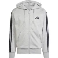 Adidas Essentials 3 Stripes Fleece Sweatshirt Med Dragkedja