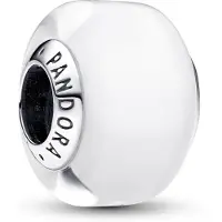 Pandora Moments White Mini Murano Glass Charm Sterling silver berlock 793118C00