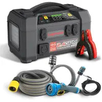 Lokithor AW401 startbooster 2500A + powerbank 20 000mAh + kompressor + ficklampa + tvätt (5-i-1)
