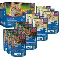 Bozita Indoor & Sterilised kött bitar i gelé multipack våtfoder katt