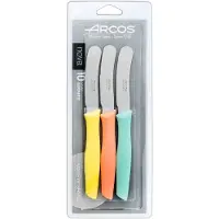 Jamon Knivset - ARCOS - Nova - 3 Taggiga Smörknivar - Rostfritt Stål Nitrum - 90 mm