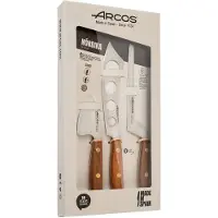 Jamon Ostknivset - ARCOS - Nordika - Nitrum Rostfritt Stål - Ovengkol Trä - 3 delar