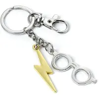 Ginza.se Harry Potter: Lightning Bolt & Glasses Keyring