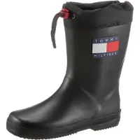 Tommy Hilfiger Gummistövlar - Svart - - 33 - Gummistövlar