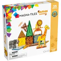 Magna-Tiles Safari Animals magnetic building set, 25 pieces