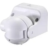 Renkforce 1362991 HF-rörelsedetektor Utanpåliggande, Uppbyggnad, Vägg 180 ° Relä Vit IP44