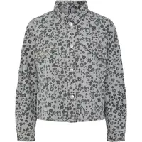 Pieces Blus 'PCPortia' grå / mörkgrå
