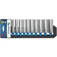 Högert Hylsnyckelsats HT1A888; 10-24 mm; 10 st.