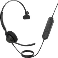 Jabra Engage 40 Over Ear-hörlurar Sladd, Bluetooth Mono Svart Brusreducering för mikrofon Volymkontroll Telefon