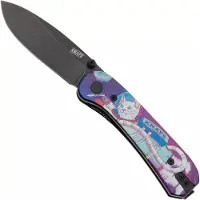 Knafs Co. Lander 1, -00368, Black D2, Sfank and Gary G10 pocket knife