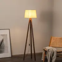 Avonni Golvlampa LM-65214-1E , Mörkt trä, Vardagsrum / matsal, Metall, Golvlampa