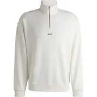 HUGO Sweatshirt 'Durty244' svart / vit