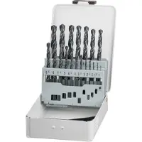Kwb 421944 HSS Metall-spiralborrset 19 delar 1 mm, 1.5 mm, 2 mm, 2.5 mm, 3 mm, 3.5 mm, 4 mm, 4.5 mm, 5 mm, 5.5 mm, 6 mm, 6.5 mm, 7 mm, 8 mm, 8.5 mm, 9 mm, 9.5