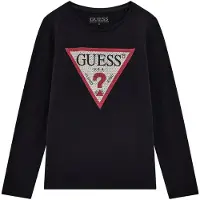GUESS T-shirt röd / svart / vit