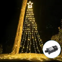 Aigostar Pentagram Waterfall Warm White 5m + 3.5m Ip44 Indoor & Outdoor Low Voltage Ljusslinga