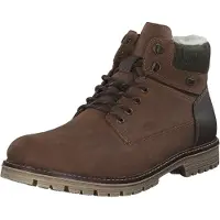Rieker Boots med snörning konjak / mörkbrun