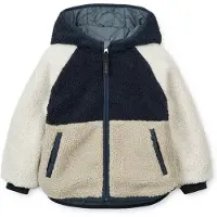 Liewood Övergångsjacka 'Jackson' beige / ljusbeige / marinblå / cyanblå