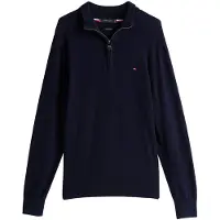 Tommy Hilfiger Pima Org Ctn Mock Halv Dragkedja Tröja