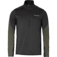 Vaude Men's Livigno Halfzip II, mellanlager, herr, svart/grön