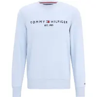 Tommy Hilfiger Sweatshirt 'Logo Embroidery Flex' marinblå / ljusblå / röd / vit