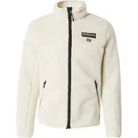Napapijri Tynik Sherpa Hel Dragkedja Fleece Vit Häger