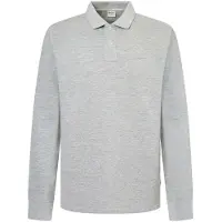 Pepe Jeans för män. PM542213 New Oliver Gd Ls grå polotröja (XL), Casual, Lång ärm, Hållbar