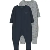 Name it Pyjamas marinblå / gråmelerad