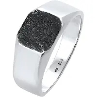KUZZOI Ring svart / silver
