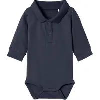 Name it Polobody l/ä - NbmHolger - Noos - Dark Sapphire - - 2 år (92) - Body L/Ä