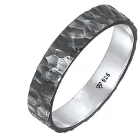 KUZZOI Ring basalgrå / silver