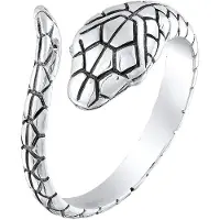 KUZZOI Ring svart / silver