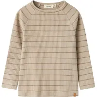 Name it Lil' Atelier Tröja - Rib - NmmKail - Pure Cashmere - - 4 år (104) - Tröja