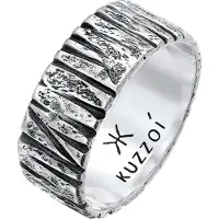 KUZZOI Ring svart / silver