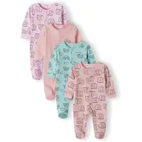 MINOTI Pyjamas mint / syrén / ljusrosa / svart