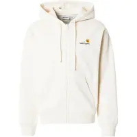Carhartt WIP Sweatjacka 'American Script' ljusbeige