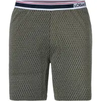 s.Oliver Pyjamasbyxa marinblå / oliv / ljusgrön / vit