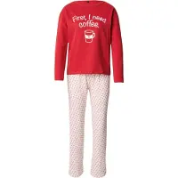 Trendyol Pyjamas mörklila / röd / vit