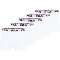 FILA Boxershorts ljusgrå / röd / svart / vit
