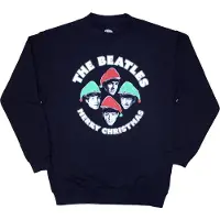 Ginza.se The Beatles: Unisex Sweatshirt/Xmas Hats (Navy Blue) (Small)