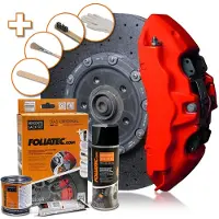 FOLIATEC bromsokfärg matt racing rosso pensel
