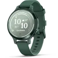 Garmin Lily 2 Active - Jaspergrön anodiserad aluminium - smart klocka med band - silikon - jaspergrön - handledsstorlek: 110-175 mm - monokrom - Bl...