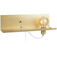 Markslöjd Vägglampa , Multi, dimbara, Guld / mässing, Vardagsrum, Metall, Modern