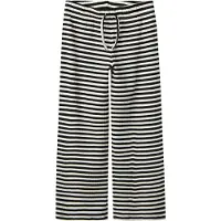 Name it Byxor - Rib - Noos - NkfSuraja - Svart m. Vita Ränder - - 6 år (116) - Byxor - Bomull